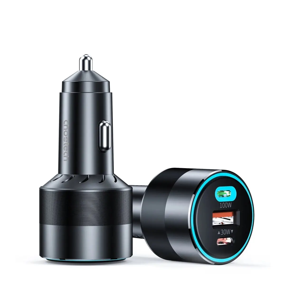 Choetech 130W Dual USB-C+ USB-A Fast Car Charger TC0011 - image 1 of 1