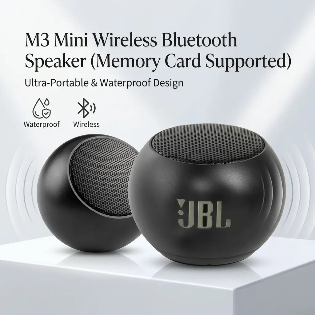 M3 Mini Wireless Bluetooth Speaker (Memory Card Supported) - image 1 of 1