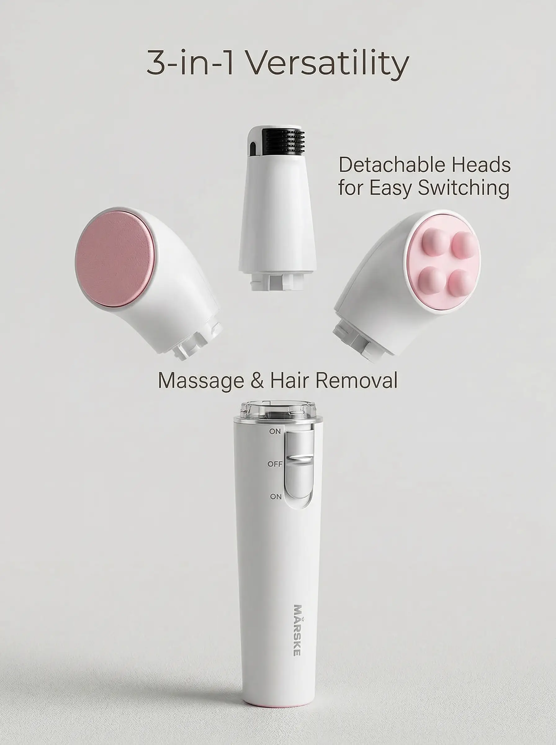 Marske 6222 3in1 Electric Hair Removal Epilator - image 1 of 1