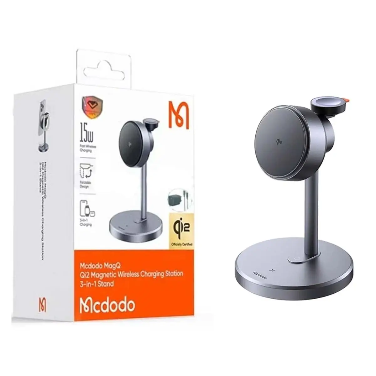 Mcdodo MAGQ Qi2 Magnetic Wireless Charging Station 3 in 1 Stand - image 1 of 1