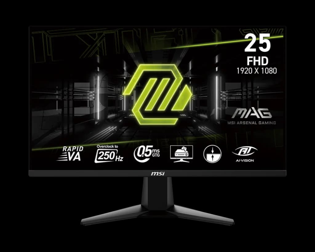 MSI MAG 255XFV 25" FHD 250Hz Rapid VA Gaming Monitor - image 1 of 1