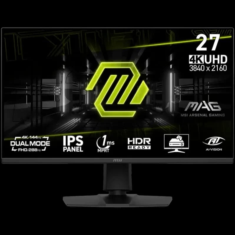 MSI MAG 275UPD E14 27" UHD Dual Mode (144hz & 288hz) IPS Monitor - image 1 of 1
