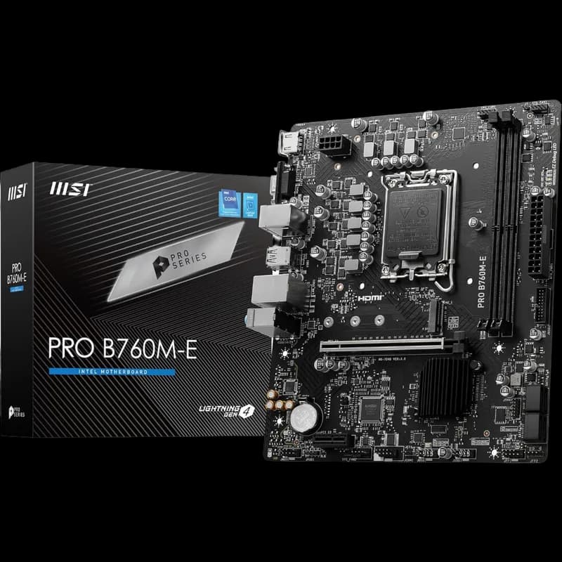 MSI PRO B760M-E DDR5 Motherboard - image 1 of 1