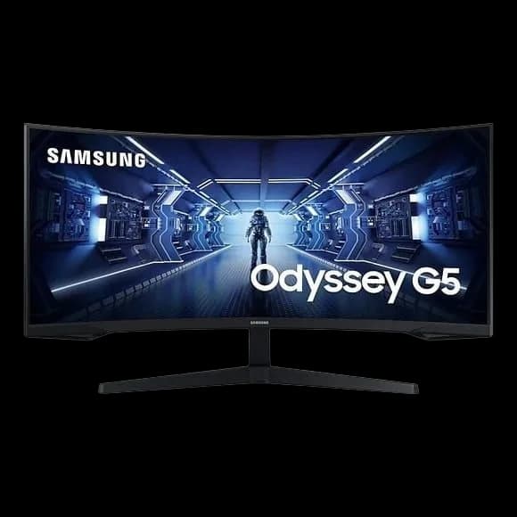 Samsung Odyssey G55T 34-inch WQHD 165Hz Curved Gaming Monitor - image 1 of 1