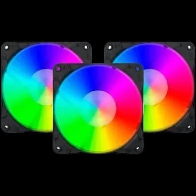 Redragon GC-F007 120mm RGB Triple Case Fan Pack - image 1 of 1