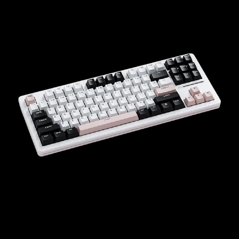 SAMA XINMENG M87 Pro V2 Mechanical Keyboard - White Pink - Rocket Racoon - image 1 of 1