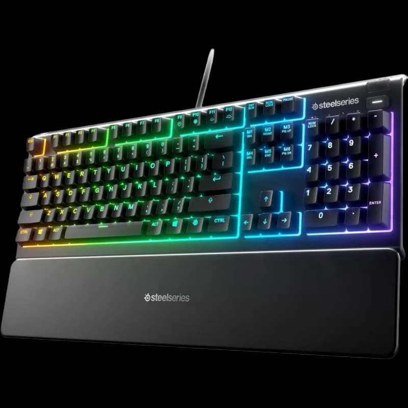 SteelSeries Apex 3 Whisper-Quiet Switches Full Size Gaming Keyboard - image 1 of 1