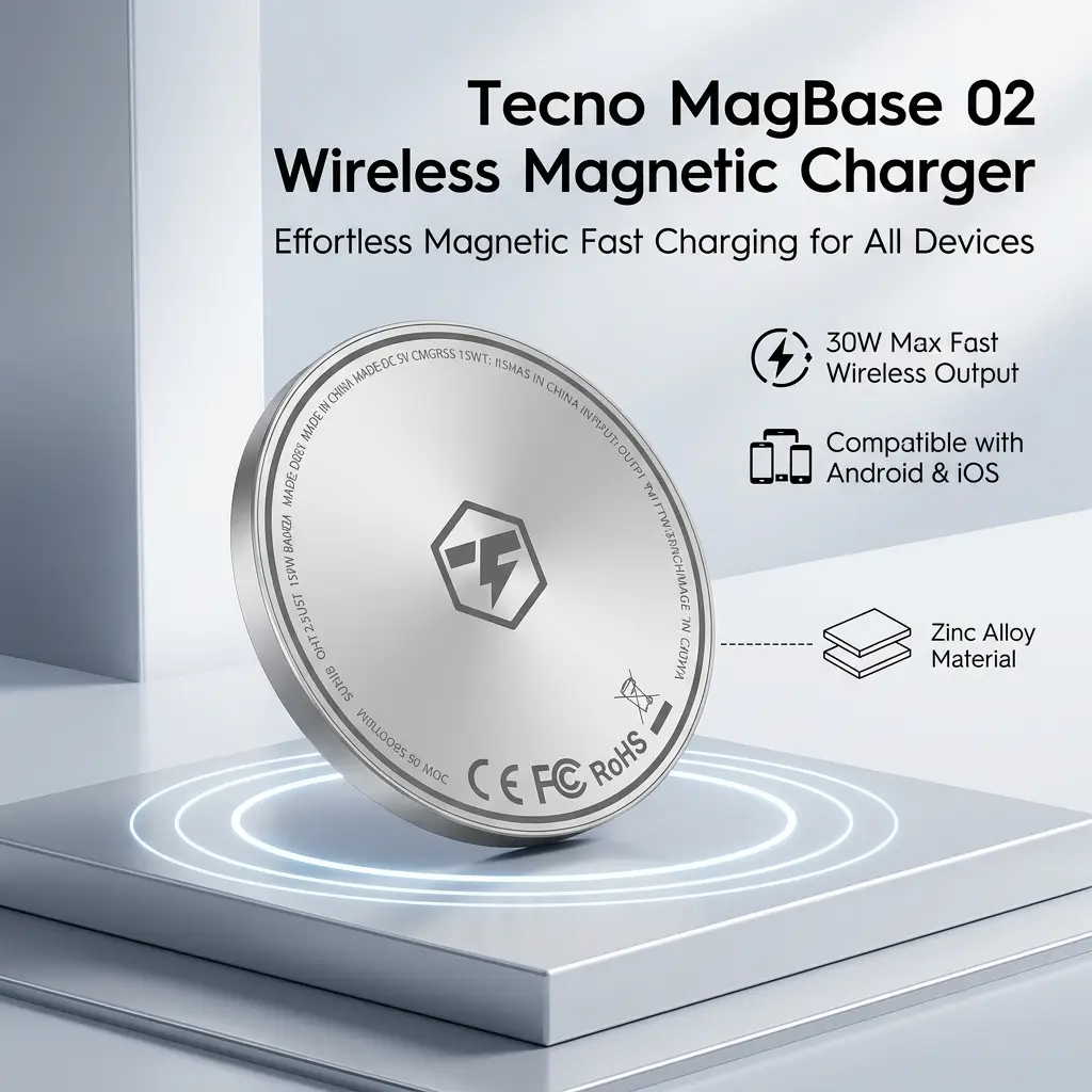 Tecno MagBase 02 Wireless Magnetic Charger 30W - image 1 of 1